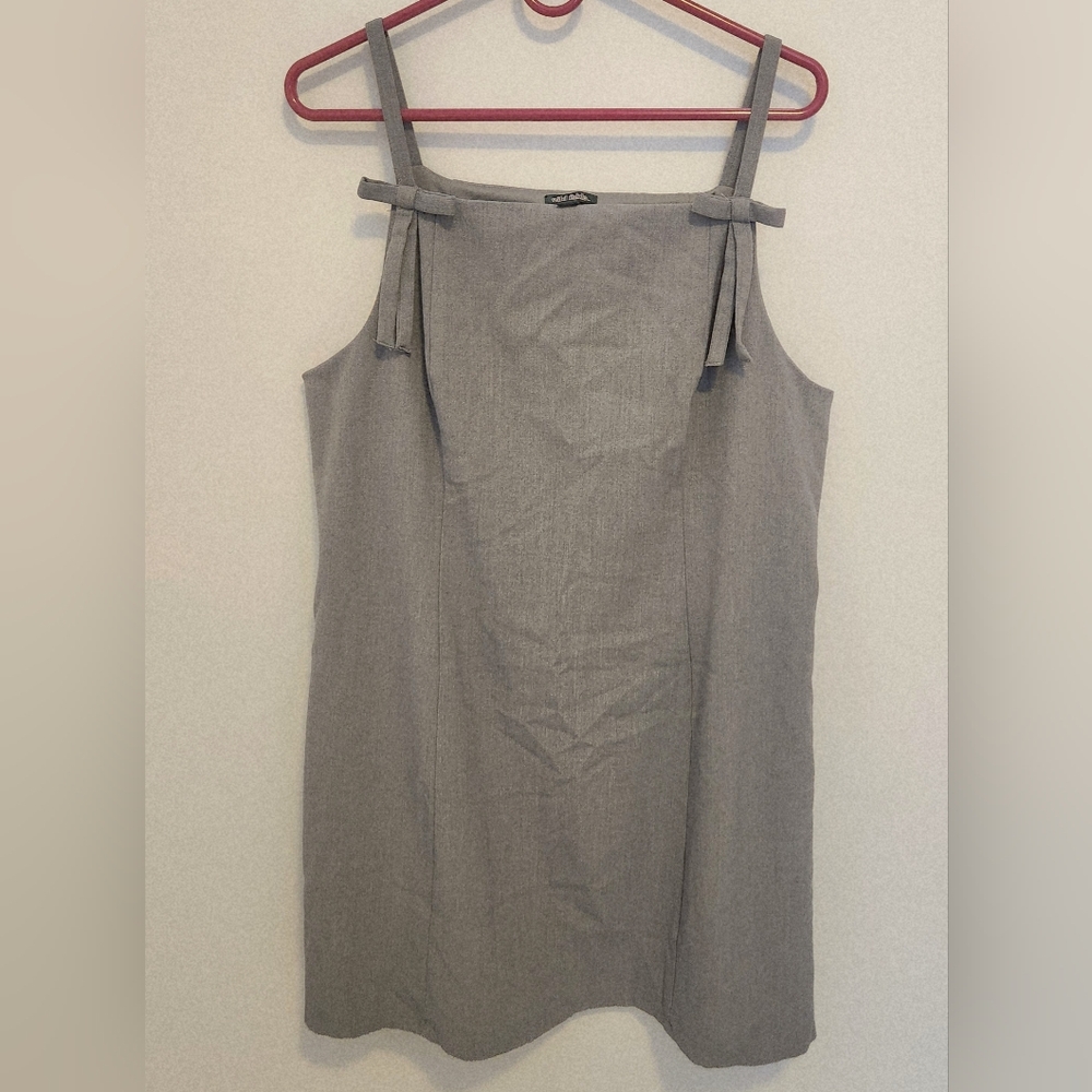 Wild Fable Gray Mini Dress with Bow Straps
